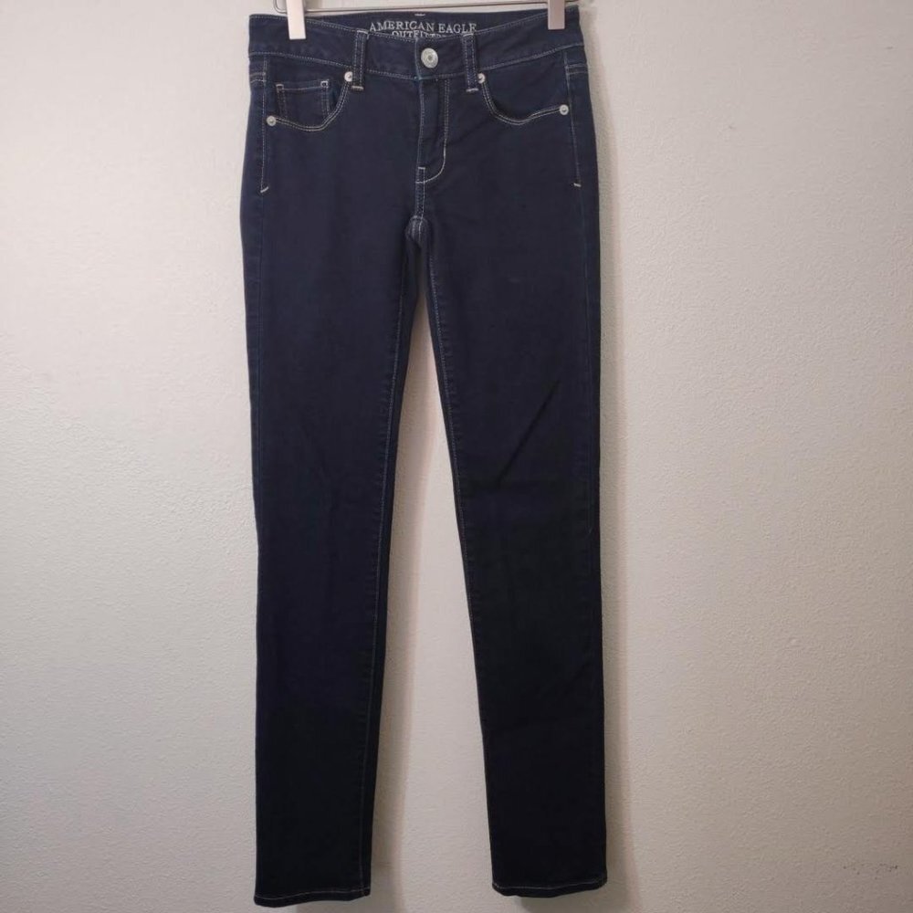 American Eagle Dark Wash Skinny Denim Jeans 00